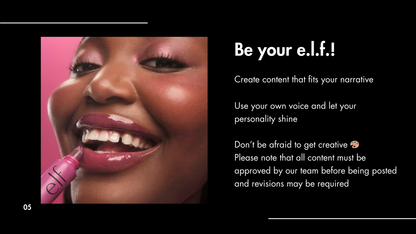 e.l.f. cosmetics portfolio 5
